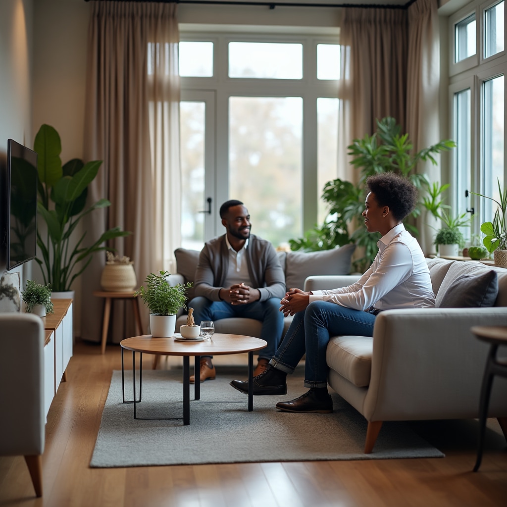 Comfortable living area arrangement